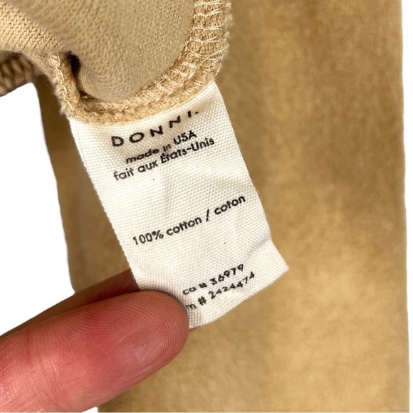 Donni Tan Brown Brushed Terry Duo Zip Up Hoodie - Small - Picture 12 of 12